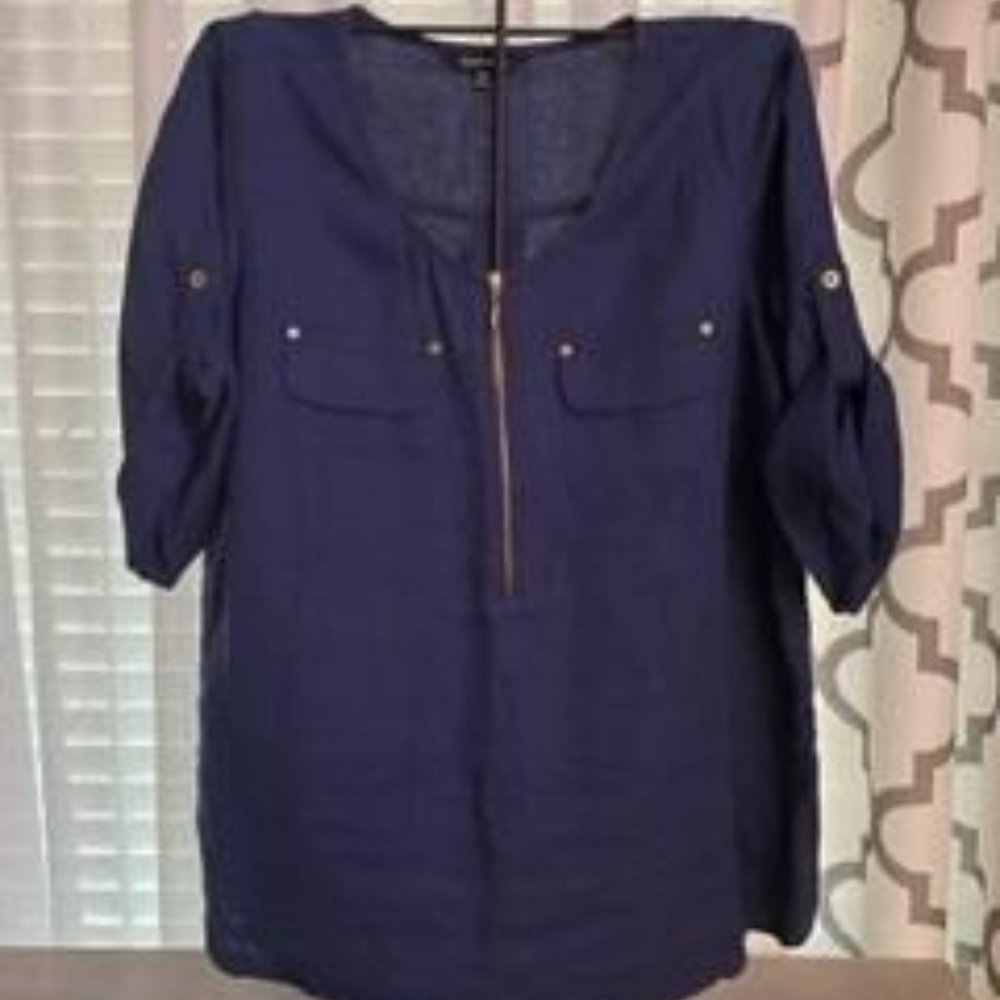 Ellen Tracy Linen Top 1X